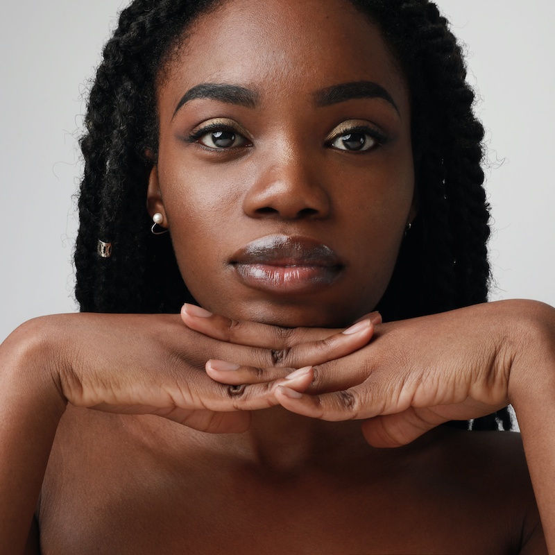 beautiful young woman with fresh face